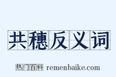 共穗反义词是什么意思的图片